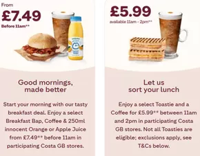 Costa Coffee catalogue in Stroud | Offers | 2025-05-13T00:00:00.000Z - 2025-05-27T00:00:00.000Z