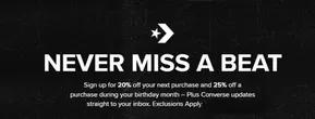 Converse catalogue in Shefford | Never Miss A Beat | 2025-06-03T00:00:00.000Z - 2025-06-25T00:00:00.000Z