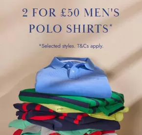 2 For £50 Men's Polo Shirts 
