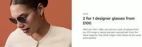 2 For 1 Designer Glasses From £100