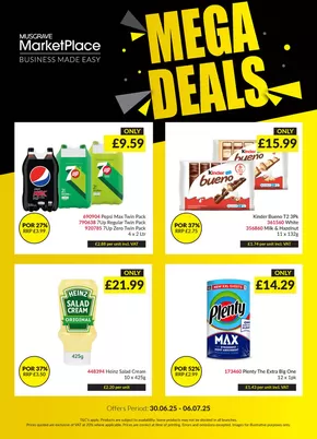 Musgrave MarketPlace catalogue in Belfast | MEGA DEALS | 2025-06-30T00:00:00.000Z - 2025-07-06T00:00:00.000Z
