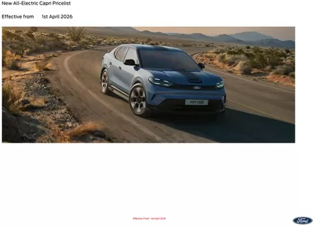 Ford catalogue in South Oxhey | PL Capri Customer Price List. | 2026-04-14T00:00:00.000Z - 2026-04-28T00:00:00.000Z